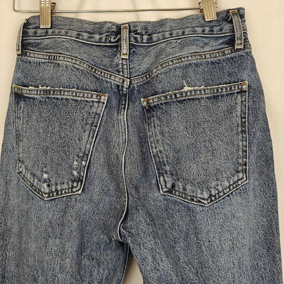 Agolde 90s Pinch Waist High Rise Straight Leg Distressed Jeans Size 26 - Picture 16 of 16
